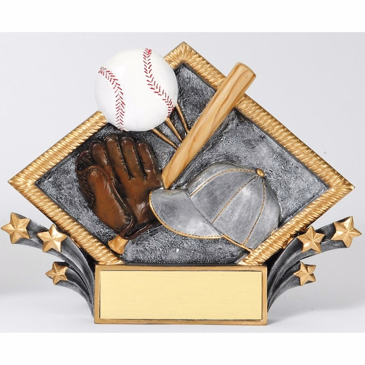 Baseball Diamond Shape Plate Awards