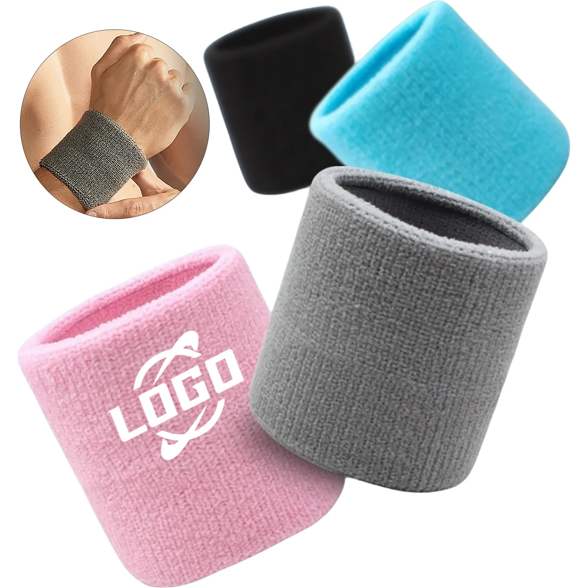 Breathable Cotton Coluorful Sports Wrist Guard 1