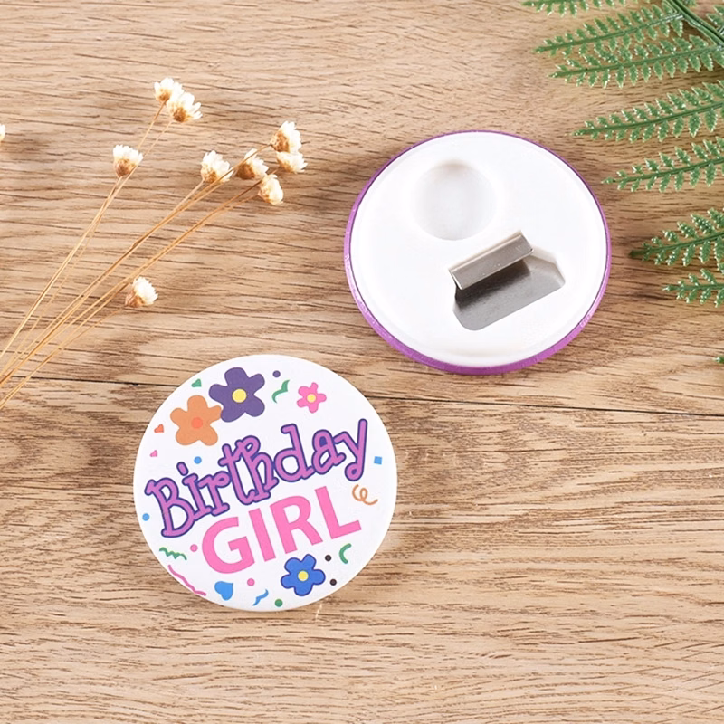 Magnetic circular bottle opener