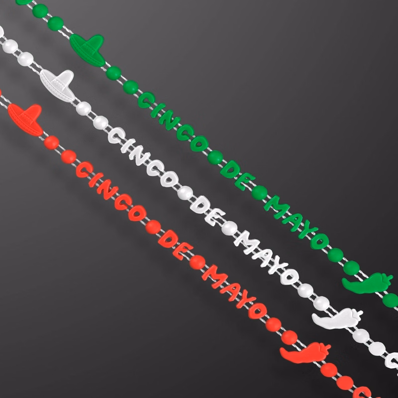 Cinco De Mayo party Beads (Non Light Up)
