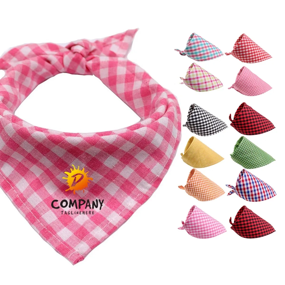 Pets Cotton Tringle Bandana Puppy Bib Scarf Kerchief 1