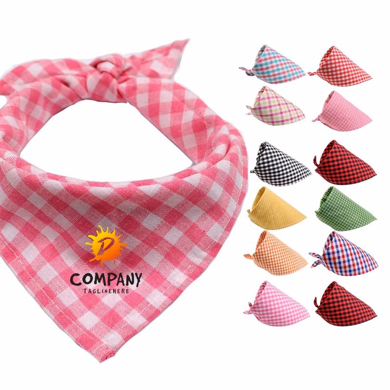 Pets Cotton Tringle Bandana Puppy Bib Scarf Kerchief