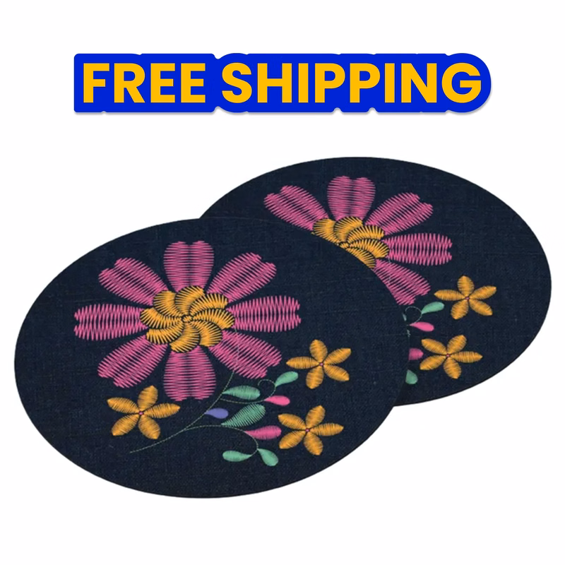 Cotton & Linen Embroidered Coasters