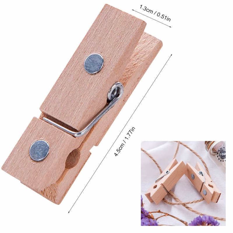 Wooden Refrigerator Magnet Clip