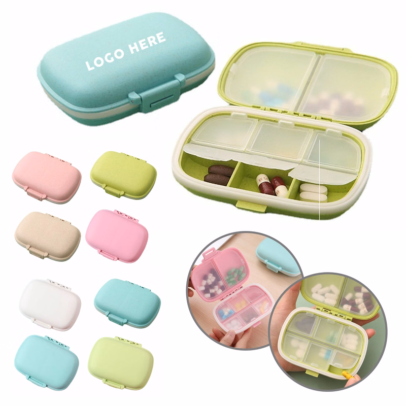 Travel Friendly Two Layer Pill Organizer Case