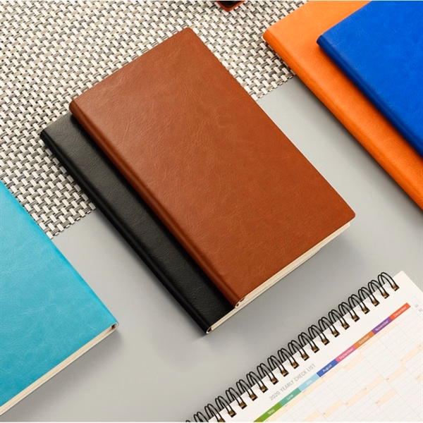 Custom Leather Notebook A6 Size with Logo Personalization — Executive Journal