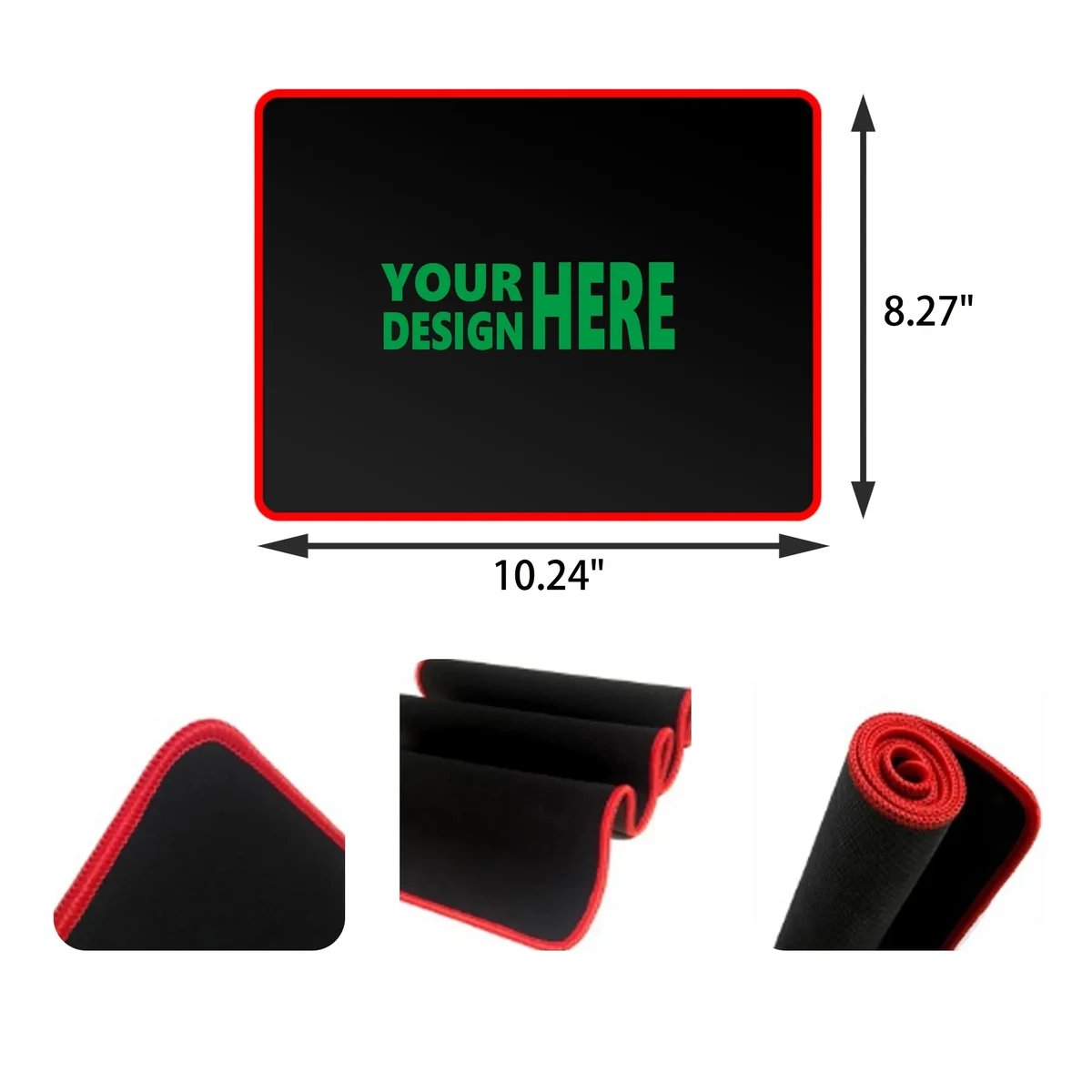 MOQ 50 PCS Non Slip Rubber Mouse Pad 1