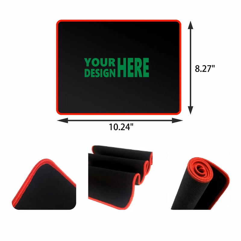 MOQ 50 PCS Non Slip Rubber Mouse Pad