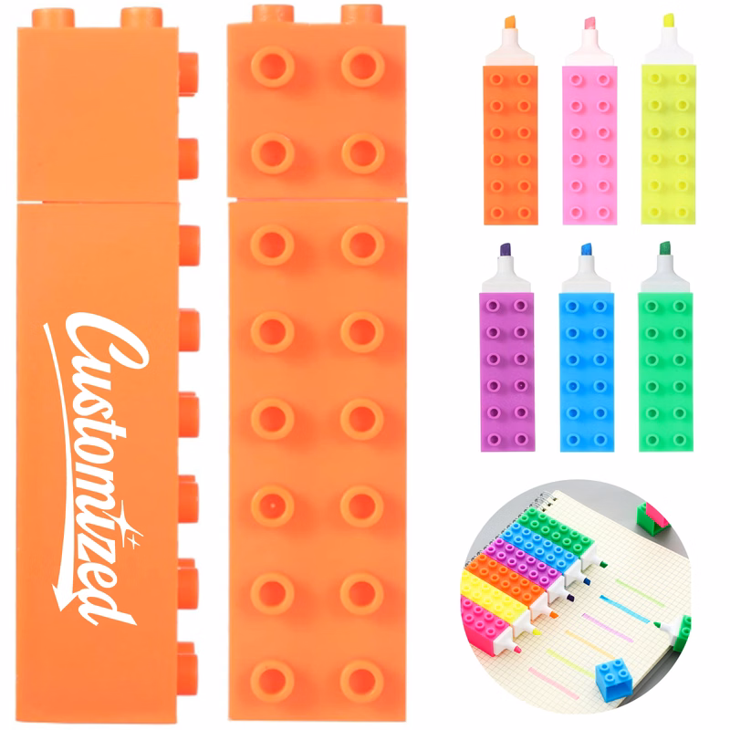 Block Shaped Highlighter Marker