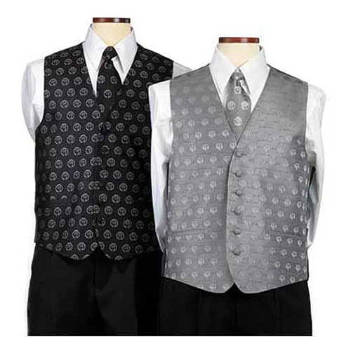 Mens Custom Woven Polyester Vest 1