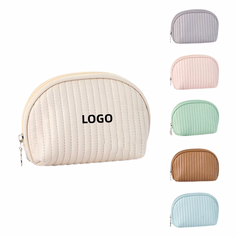 Semi-Circular Cosmetics Bag