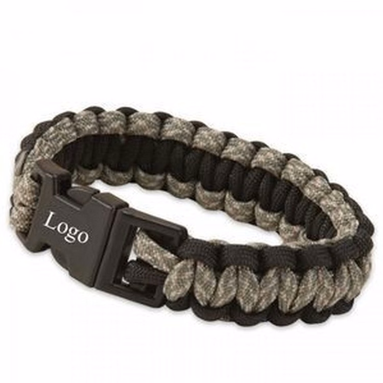Survival Wristband / Bracelet With Plastic Buckle