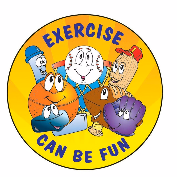 STICKERS - Exercise Can Be Fun Sticker Roll