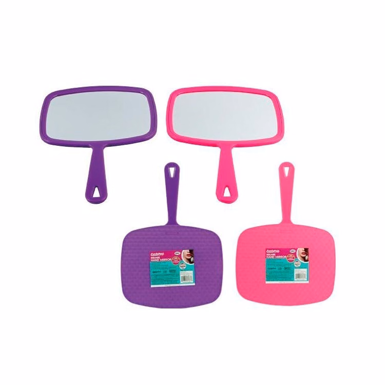 Handheld Mirrors - 7.5" x 6.25" Pink Purple