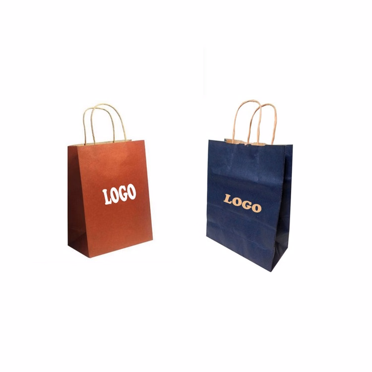 Matte Color Kraft Paper Shopper Bag