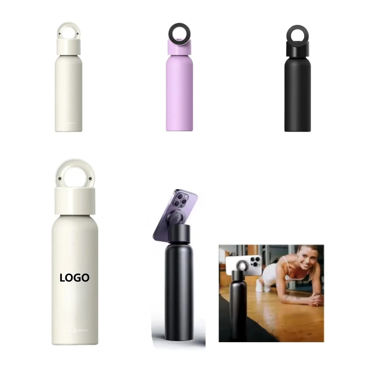 25 Oz Insulated Water Bottle Compatible With Magnetic Mount, custom water bottle with logo imprint 1