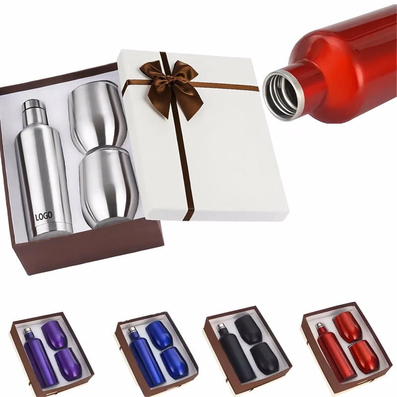 Stainless Steel Insulated Wine Bottle and Tumbler Set