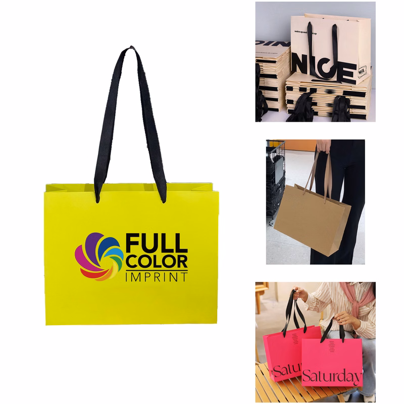 MOQ 50 pcs Gift Bags With Logo
