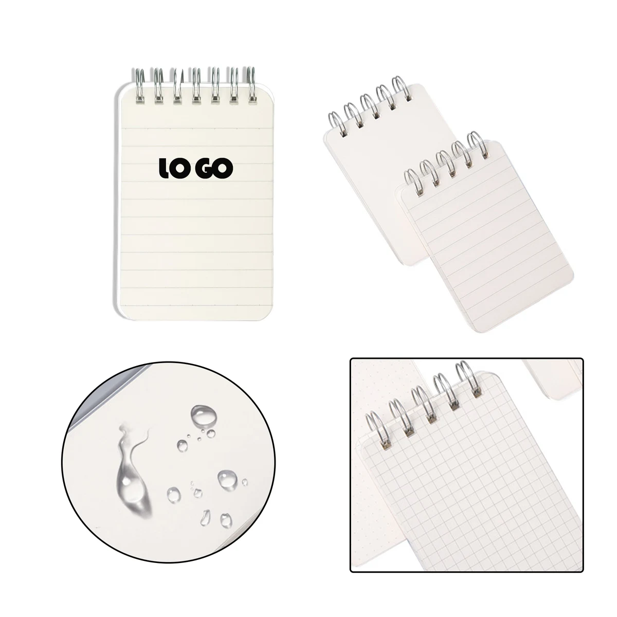 Mini Portable Transparent PP Coil Notebook 1