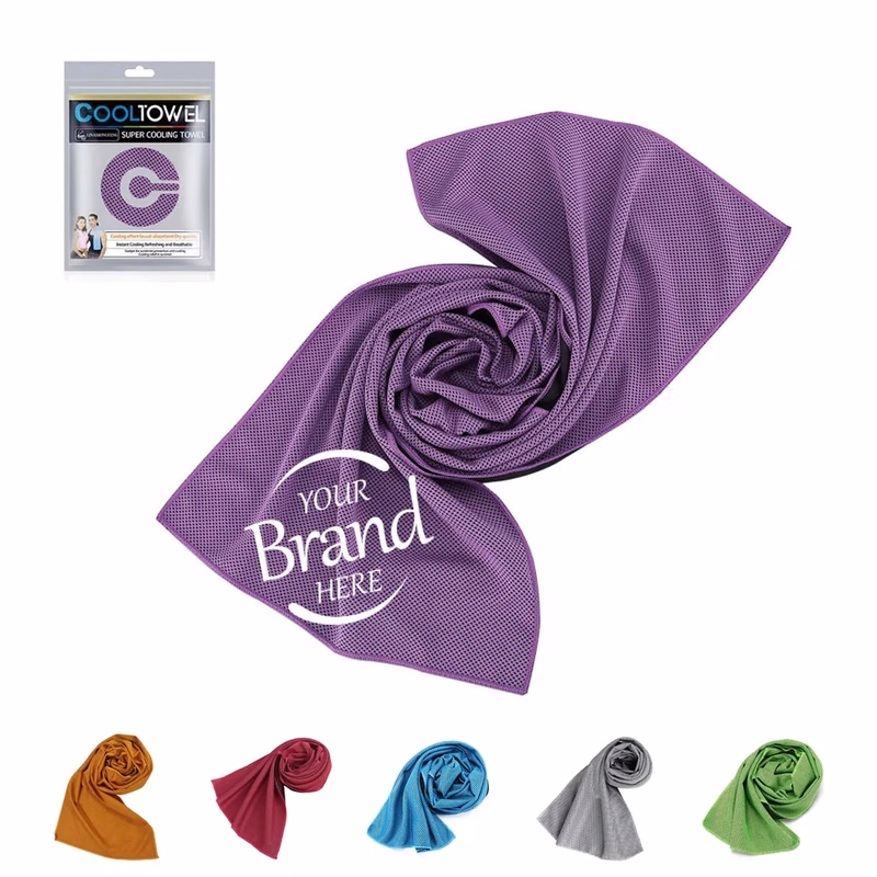 Portable Sports Cooling Towel With Zip Bag