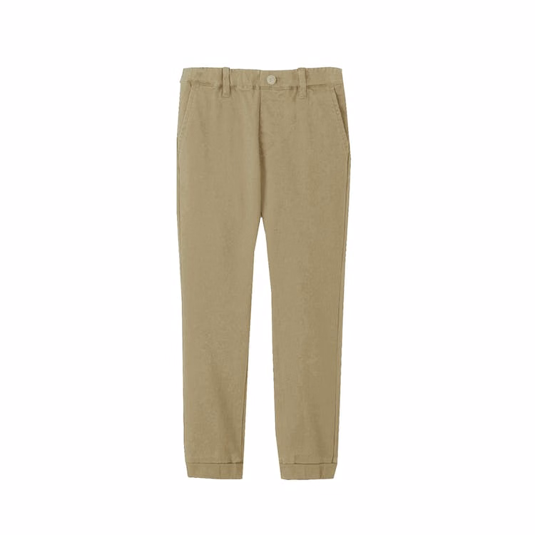 Boys' Stretch Twill Joggers - Khaki Small-XL