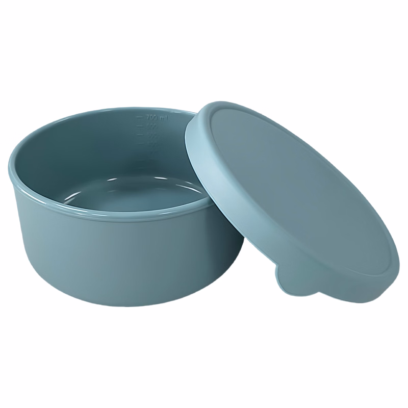 Round Silicone Food Storage Container with Lid