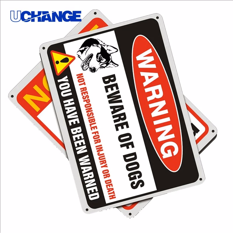 Reflective Aluminum Warning Sign Outdoor Safety Plate