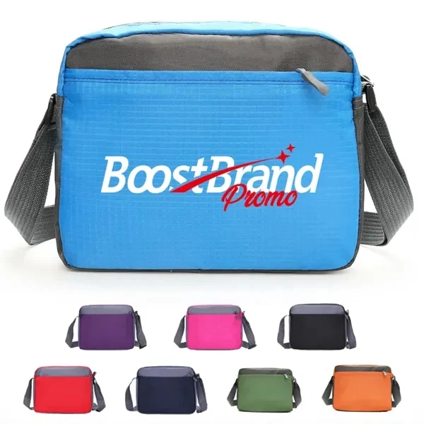 Custom Lightweight Water-Resistant Crossbody Bag with Adjustable Strap — Travel Gear 1