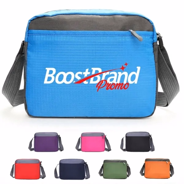 Custom Lightweight Water-Resistant Crossbody Bag with Adjustable Strap — Travel Gear