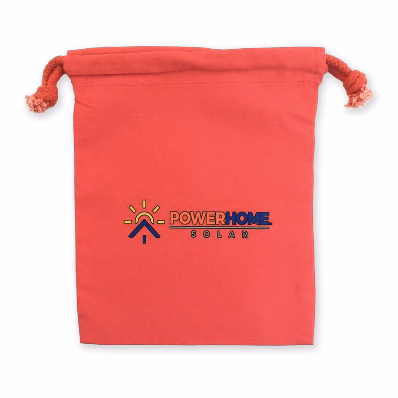 IRRD "RED" SeriesCotton Drawstring Bag 8x10"