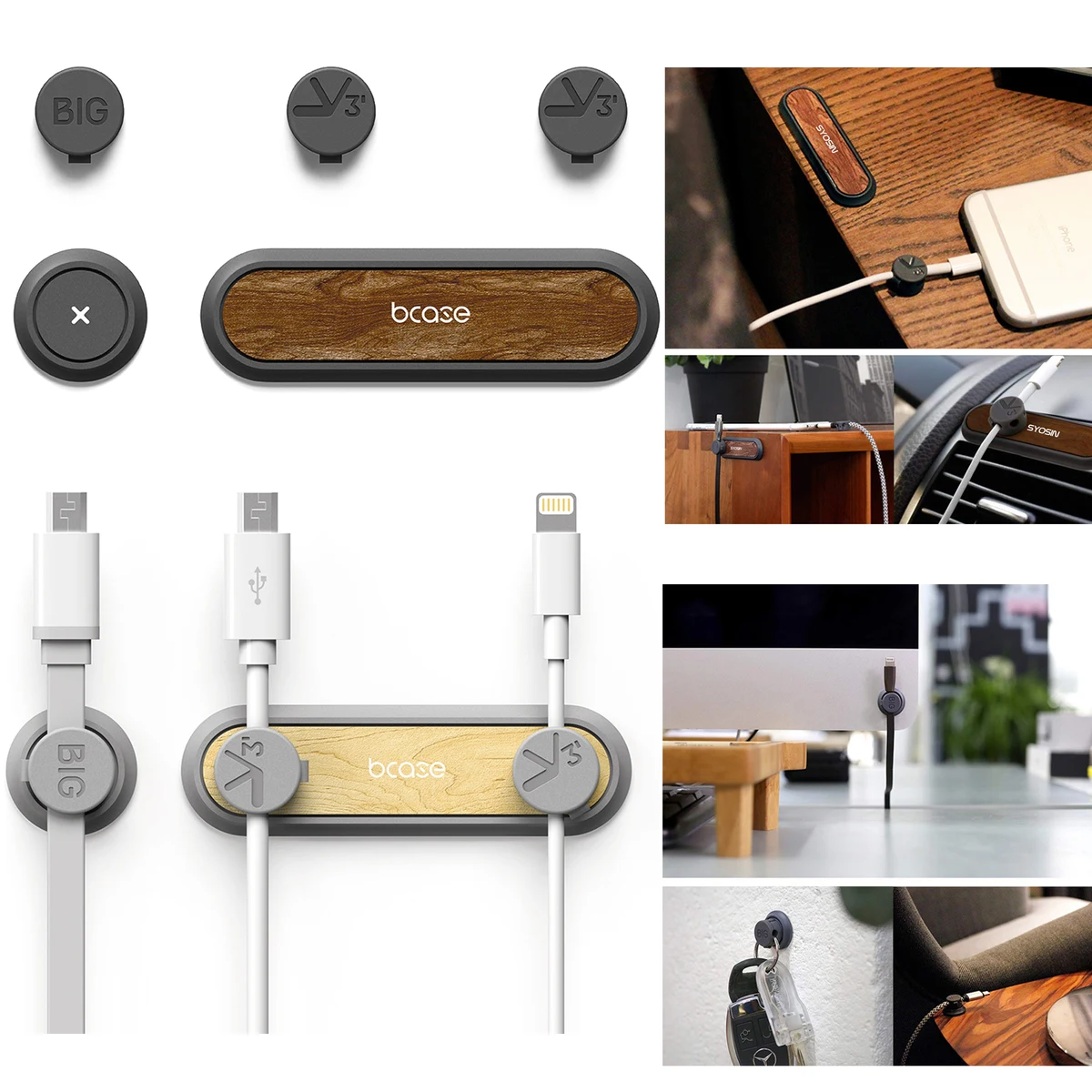 Cable Holder Organizer Desktop Cord Management 1