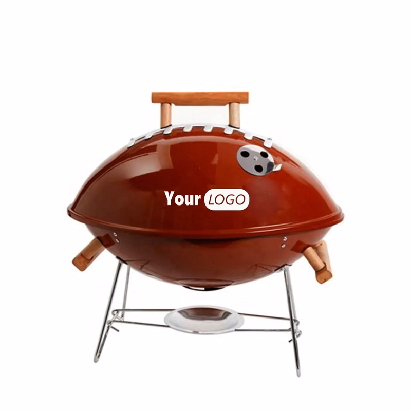 Football Bbq Steel Grill