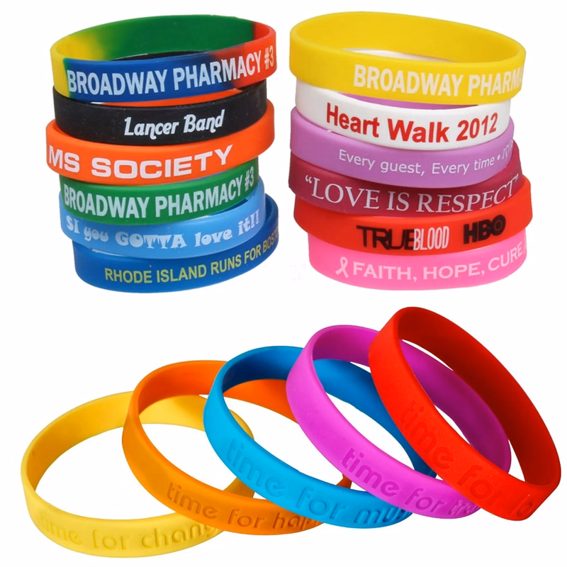Silicone Sports Bracelet MOQ 500PCS