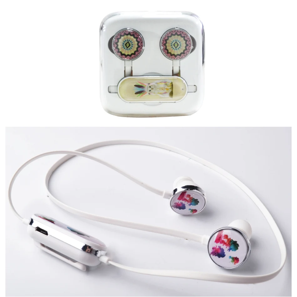 Bluetooth Wireless Earbuds with Full Color Epoxy Dome Imprint and Travel Case 1