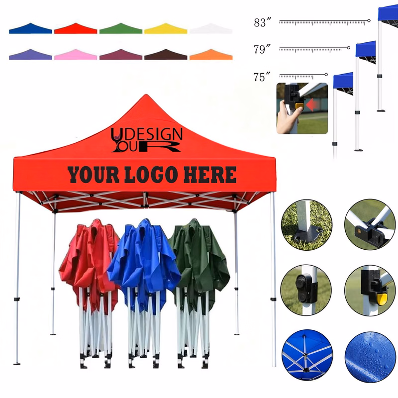 Heavy-Duty Telescopic Canopy Tent with Reinforced Frame
