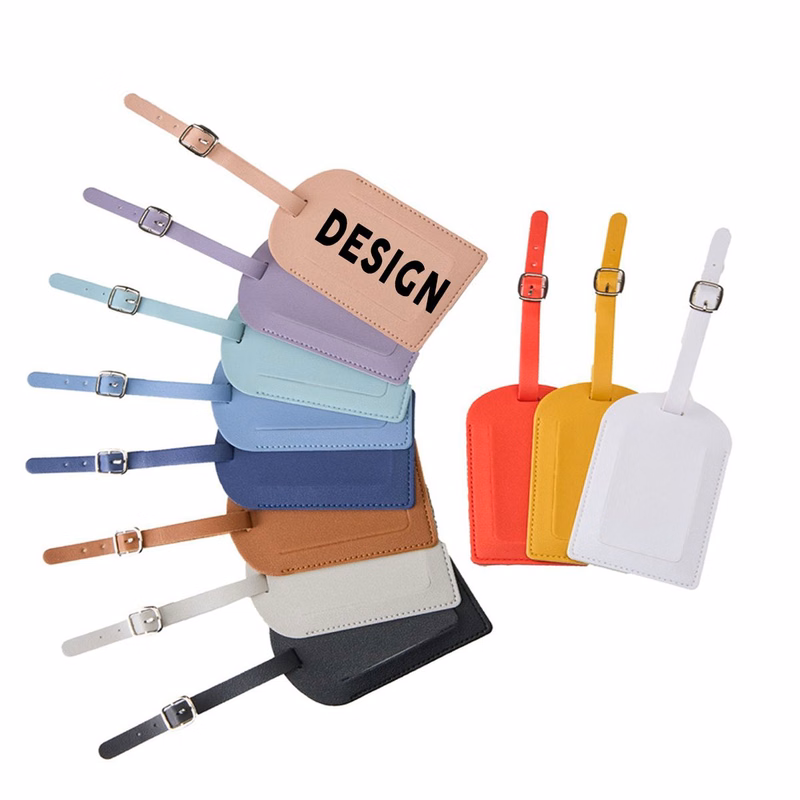 Custom Debossed PU Luggage Tag