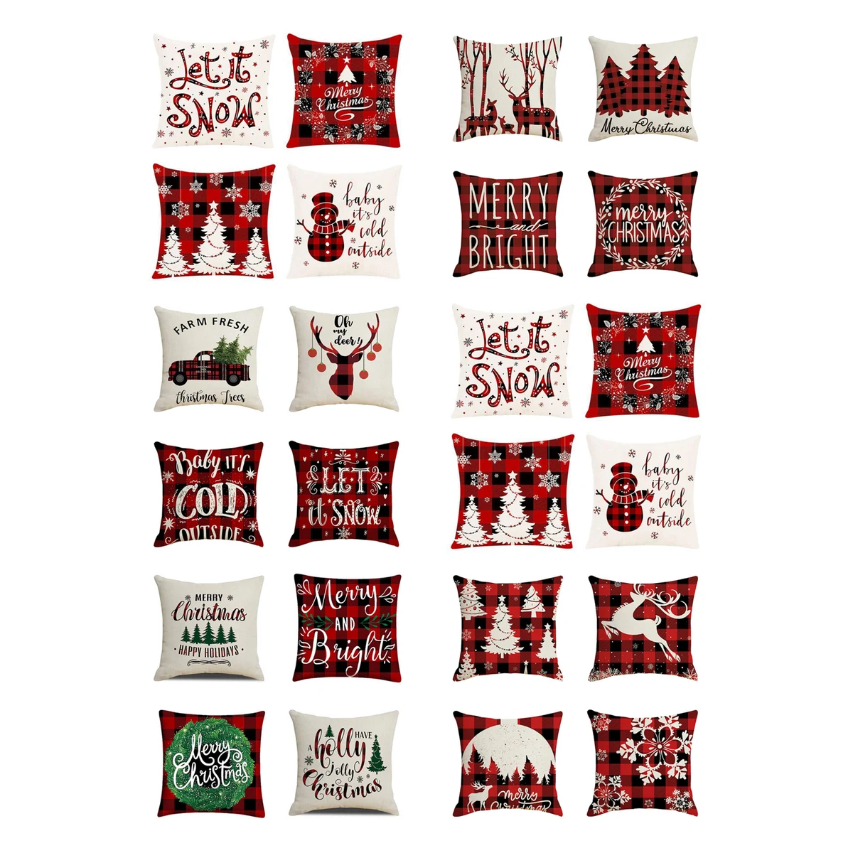 Practical Full Color Christmas Pillow Case 1