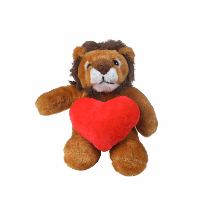 soft plush Lion with heart