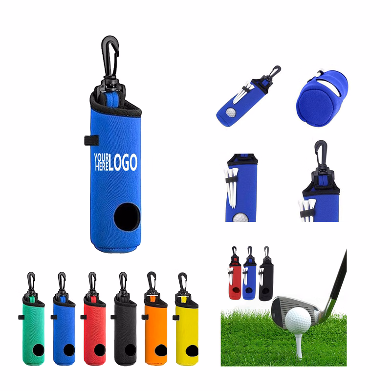 Neoprene Golf Ball Sleeve with Hook for Easy Storage