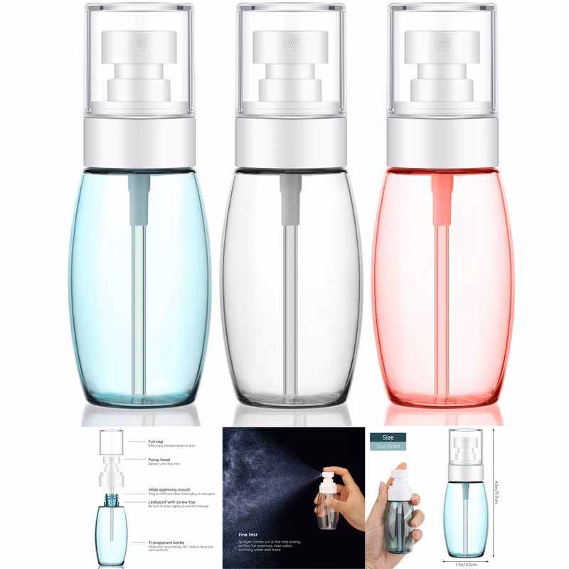 60ml Fine Mist Plastic Spray Bottle