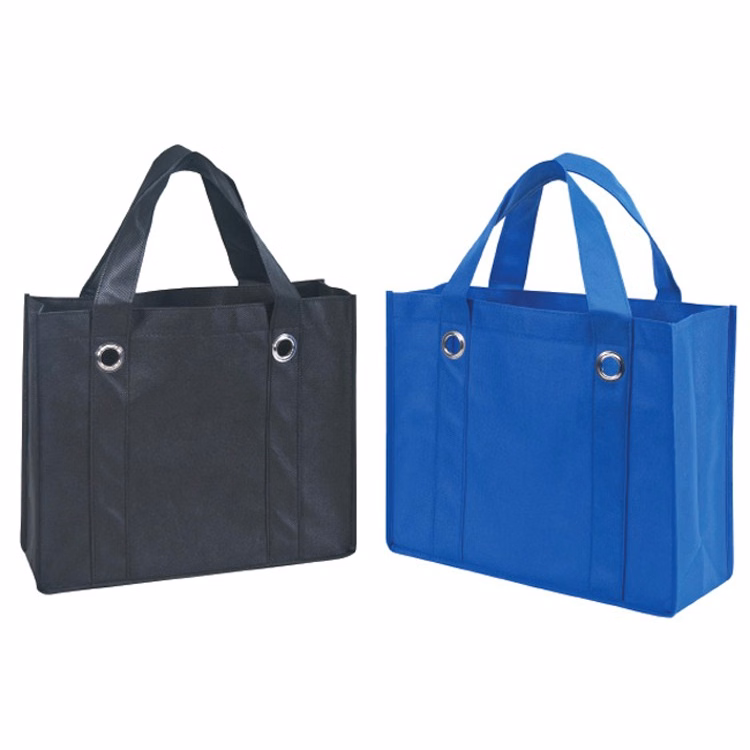 Non-Woven Tote Bag with Fabric Covered Bottom