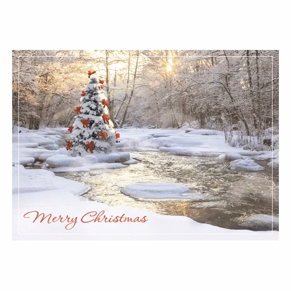 Tranquil Tree Holiday Greeting Card