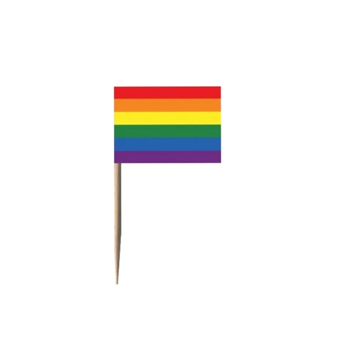 Custom Double-Sided Full Color Toothpick Flag 1.38" L x 0.98" W x 2.56" H 1