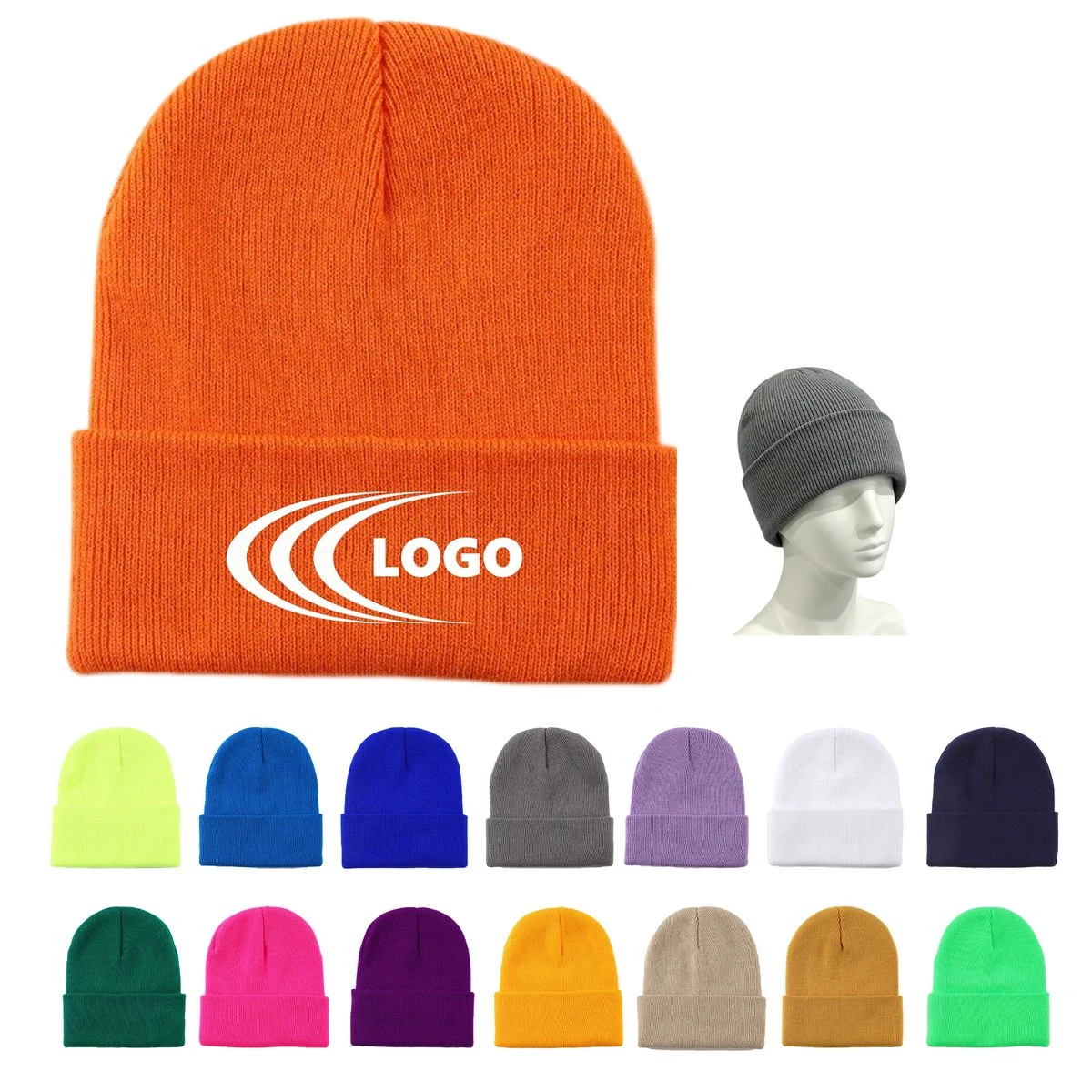 Custom Winter Warm Knitted Hats MOQ 10 1