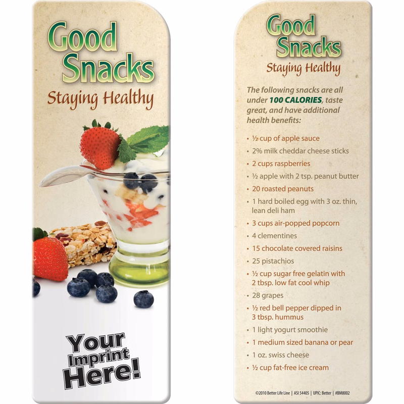 Bookmark - Good Snacks: Staying Healthy