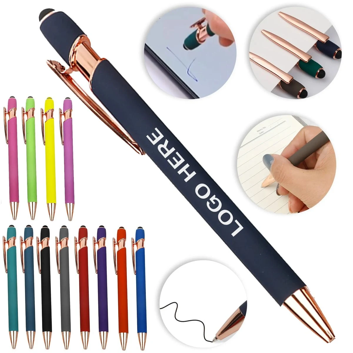 Rose Gold Metal Stylus Pen 1