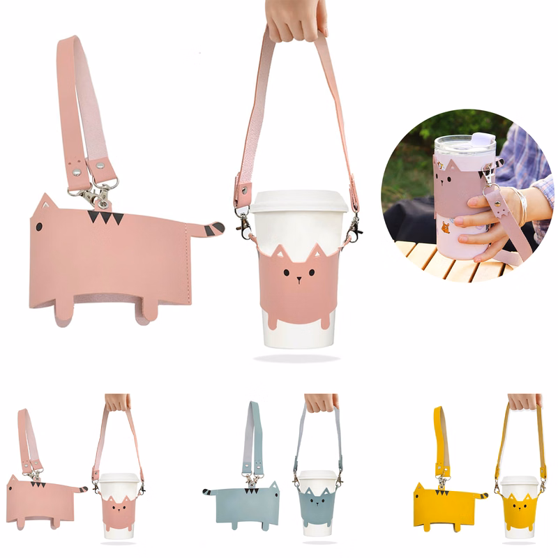 Drink Carrier with Adjustable Strap