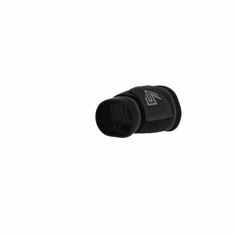 Comp Knit Wrist Slv w/Strap Blk/Gry