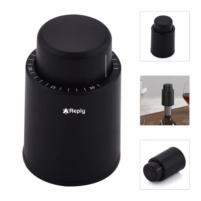 Custom Reusable Real Vacuum Wine Bottle Stoppers Preserver
