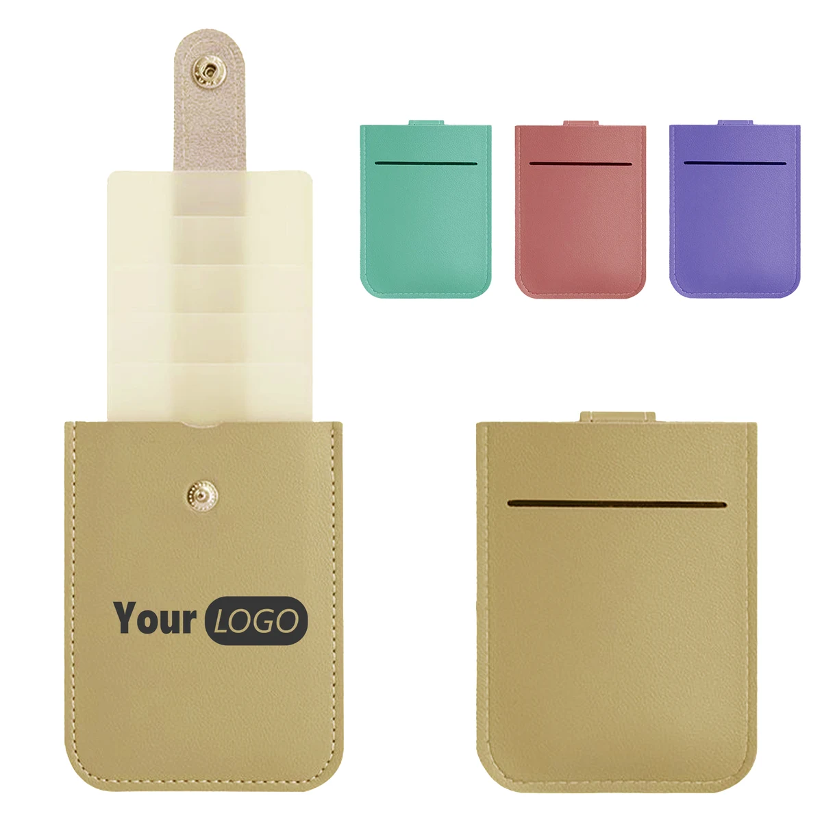 Polyurethane Pull-Out Card Holder With Custom Logo 1
